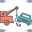 towing colorful icon
