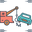 towing colorful icon